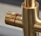 Platinum 4-in-1 Pull-Out: Swan Neck - Brushed Gold