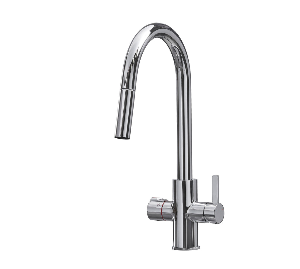 Platinum 4-in-1 Pull-Out: Swan Neck - Chrome