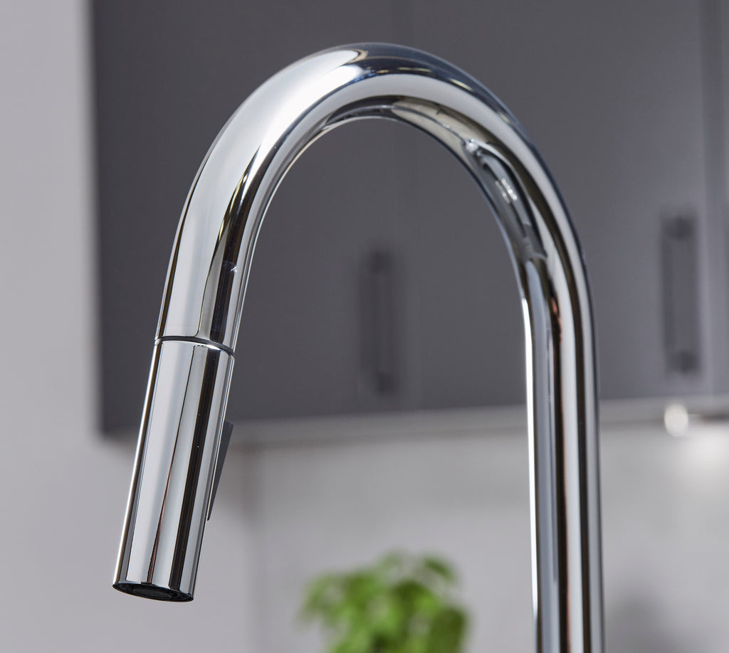Platinum 4-in-1 Pull-Out: Swan Neck - Chrome
