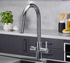 Platinum 4-in-1 Pull-Out: Swan Neck - Chrome