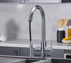 Platinum 4-in-1 Pull-Out: Swan Neck - Chrome