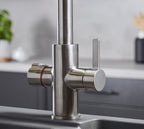 Platinum 4-in-1 Pull-Out: Swan Neck - Brushed Nickel