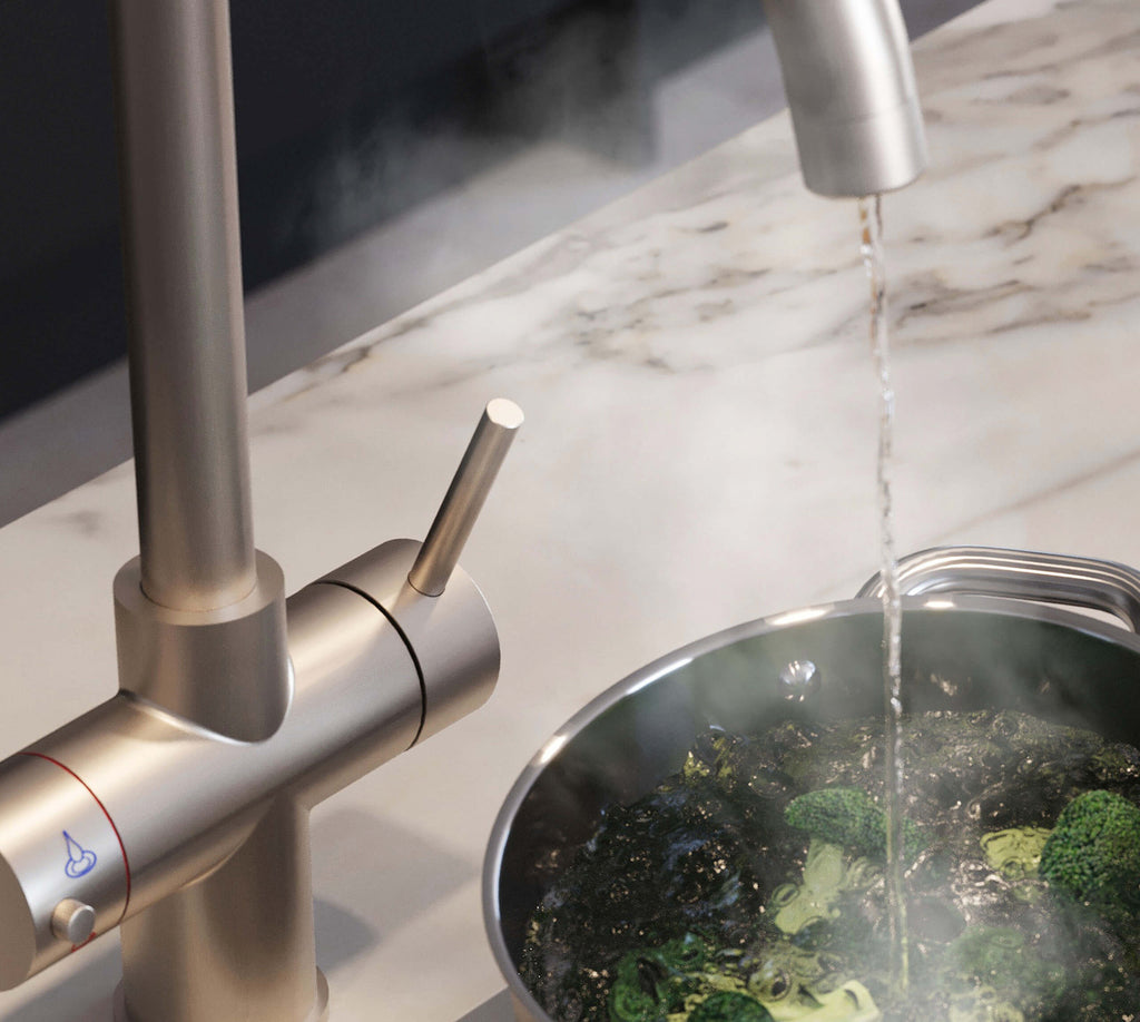 Athena 3-in-1: Swan Neck - Brushed Nickel