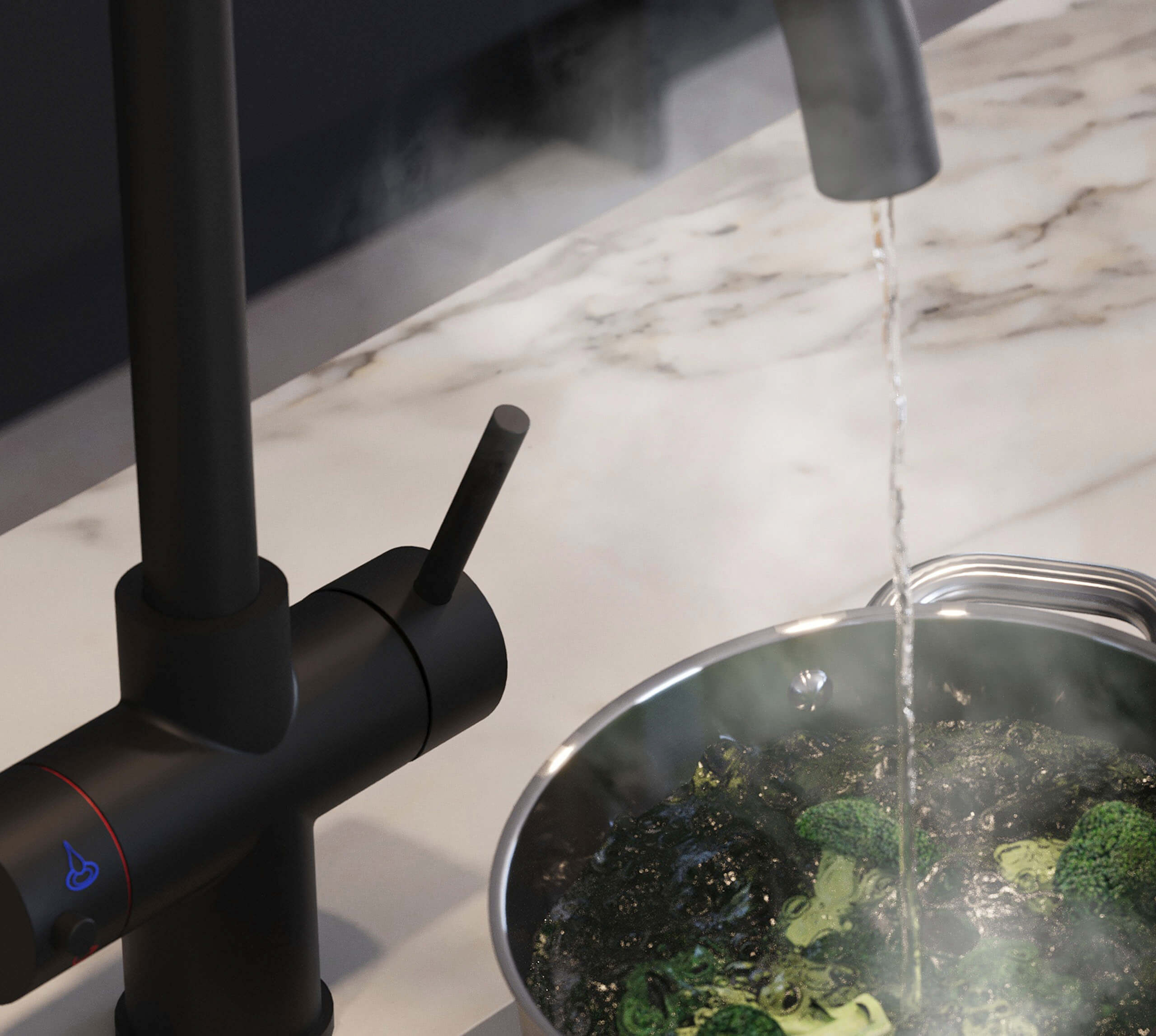 Athena 3-in-1: Swan Neck - Matt Black