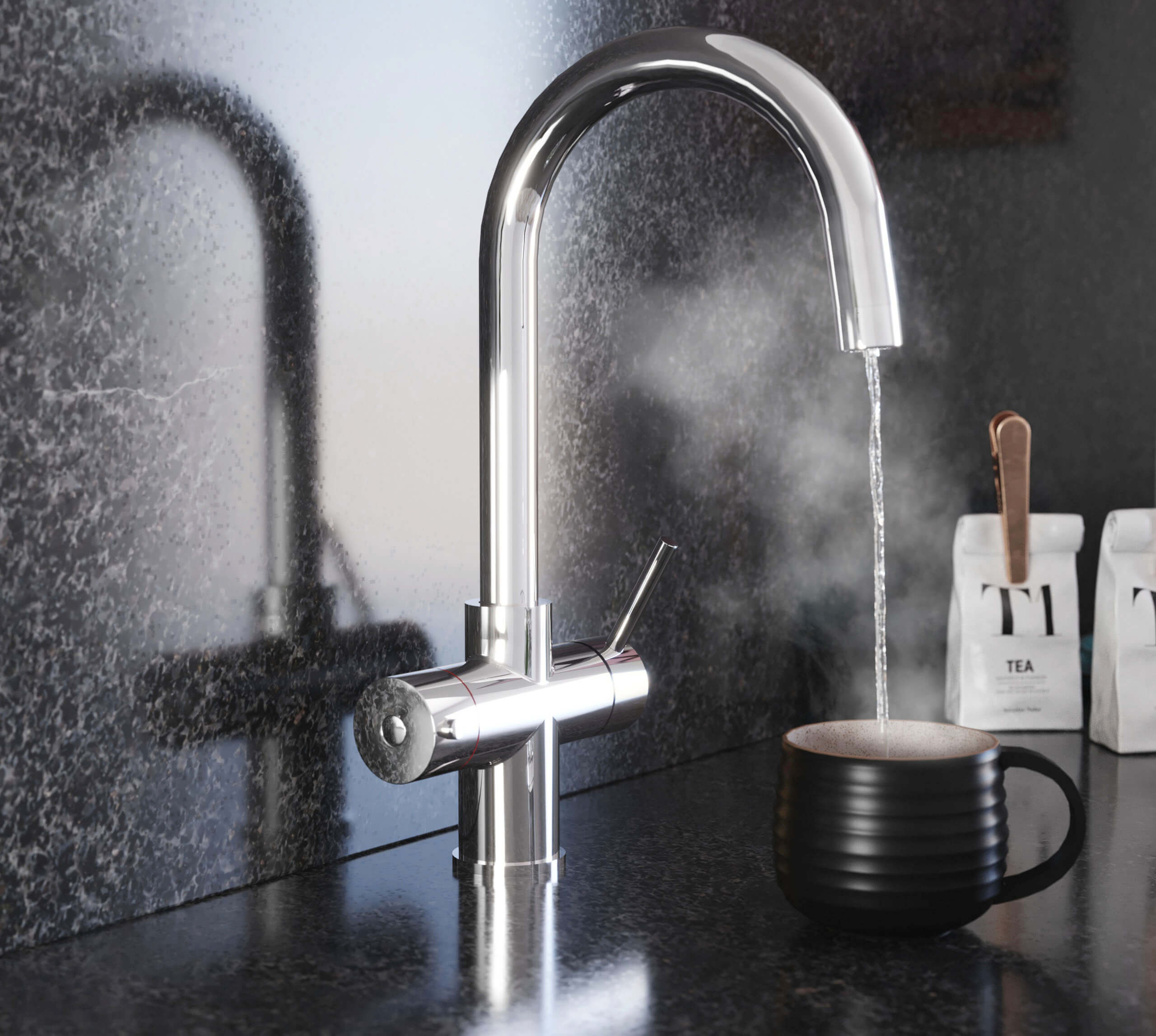 Athena 3-in-1: Swan Neck - Chrome