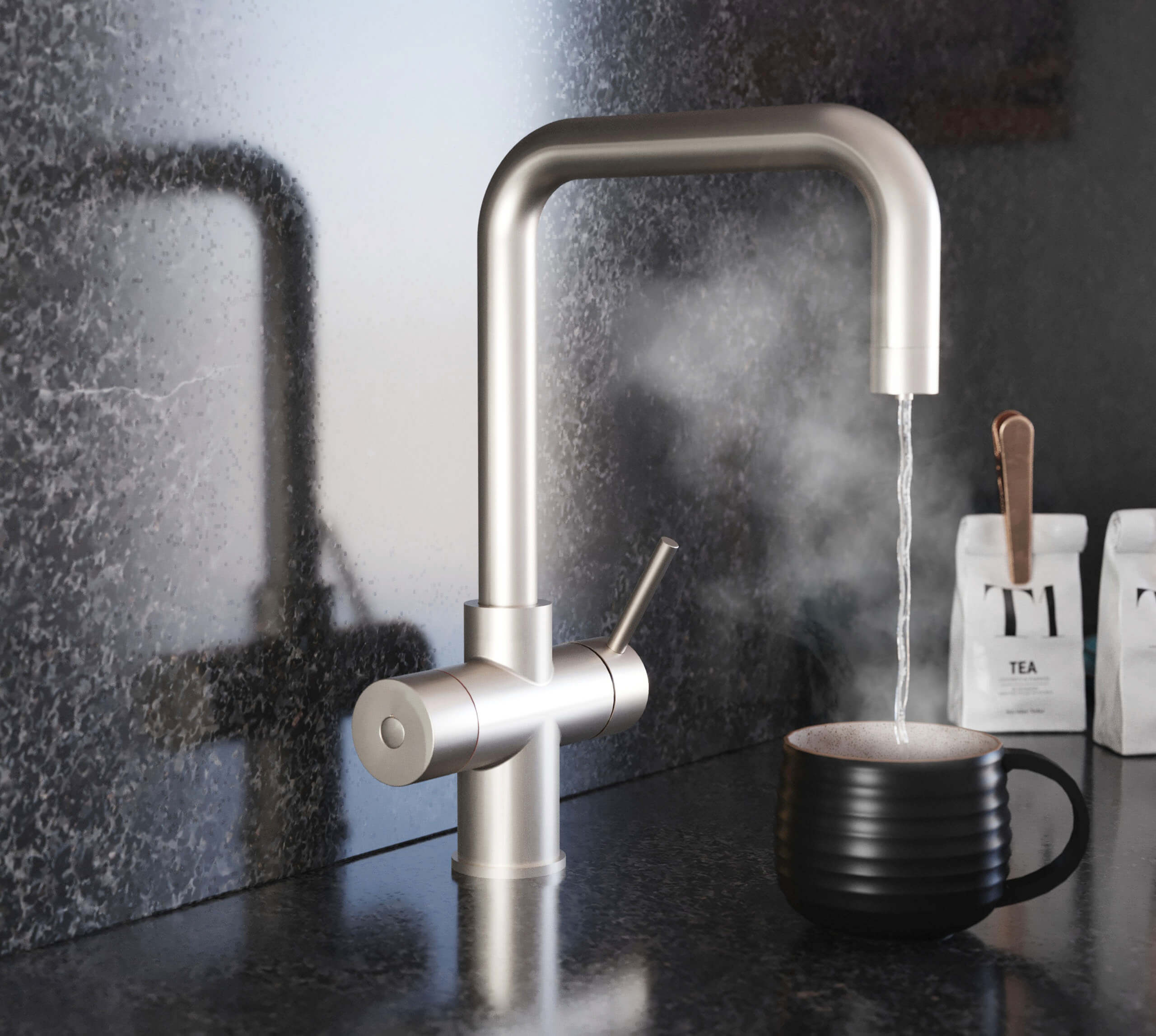 Avista 3-in-1: D-Shape - Square - Brushed Nickel