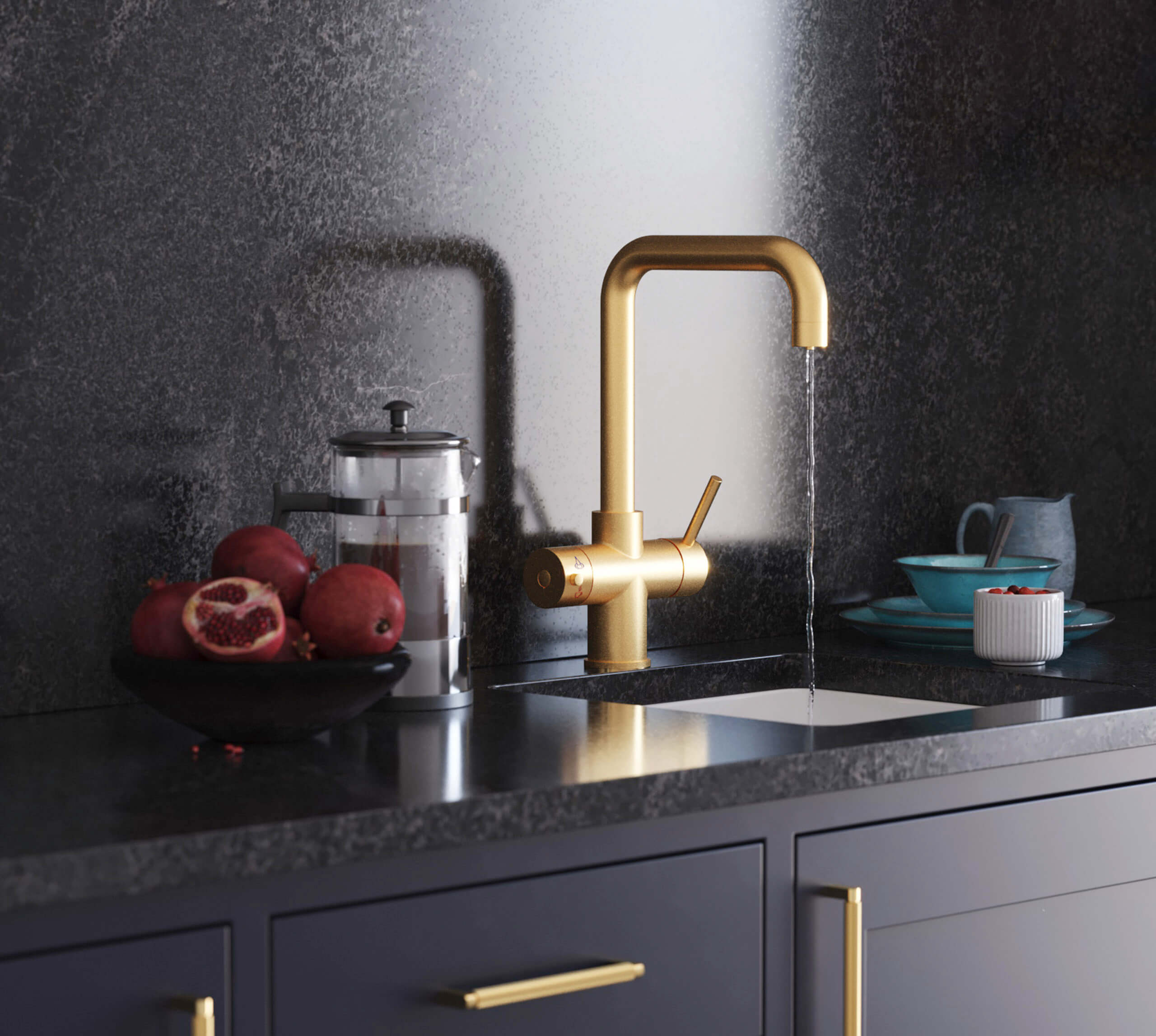 Quantum Chilled 4-in-1: D-Shape - Brushed Gold