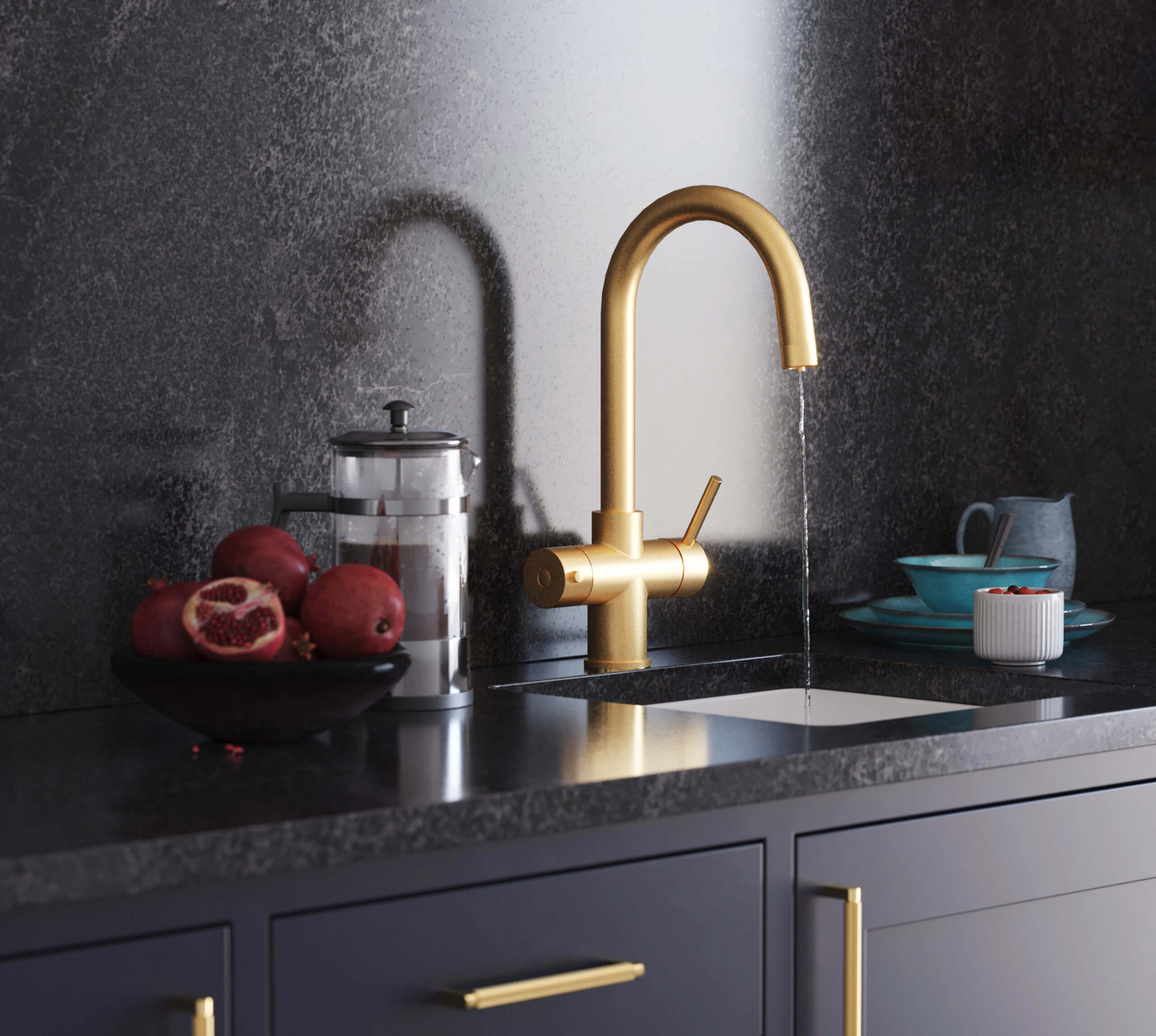 Avista 3-in-1: Swan Neck - Brushed Gold