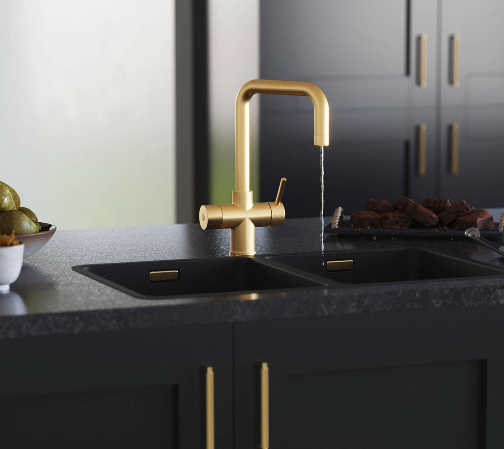 Avista 3-in-1: D-Shape - Square - Brushed Gold