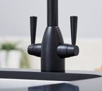 Richmond Twin Lever Mono Bloc Tap - Matt Black