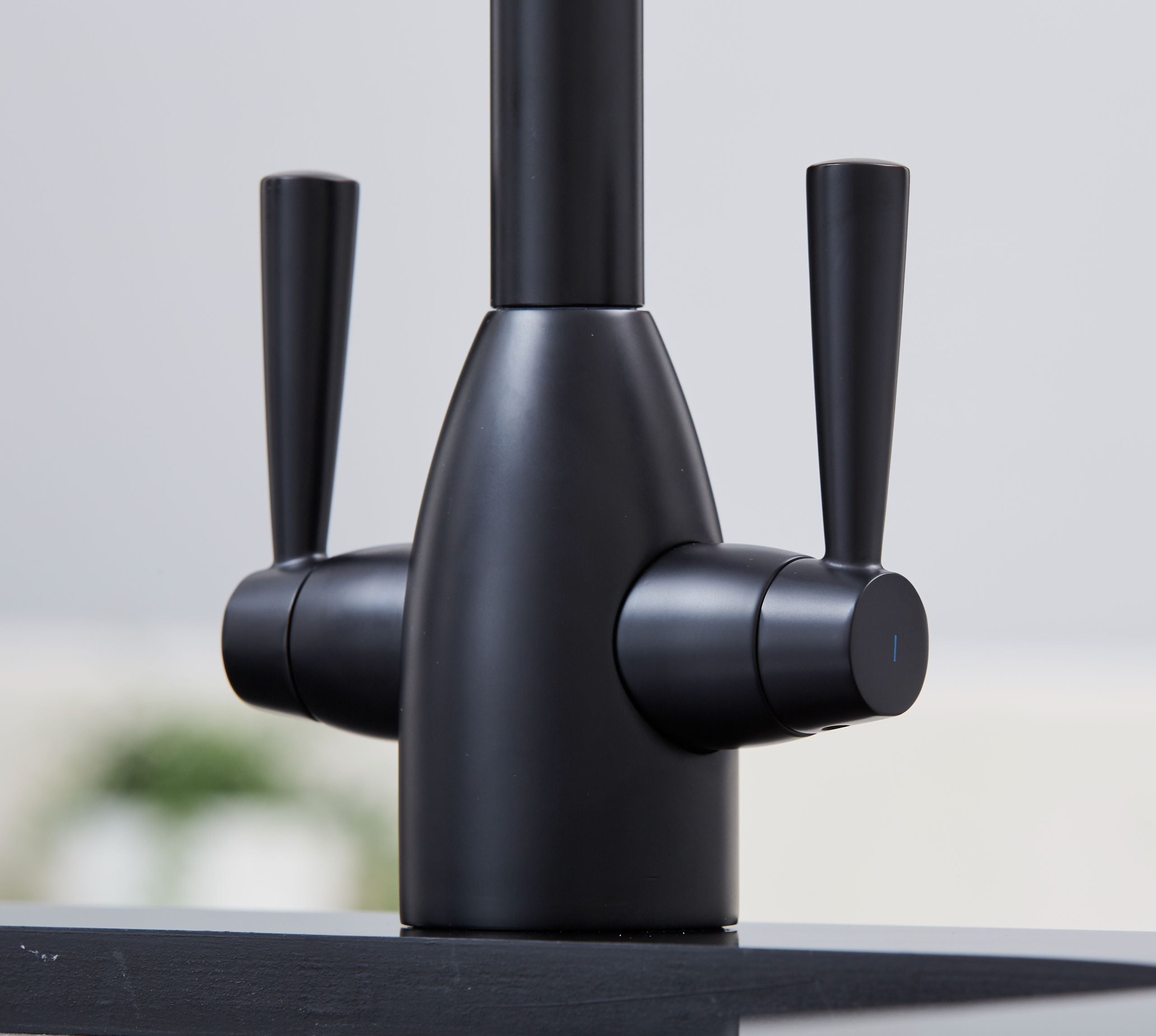 Richmond Twin Lever Mono Bloc Tap - Matt Black