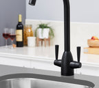 Richmond Twin Lever Mono Bloc Tap - Matt Black