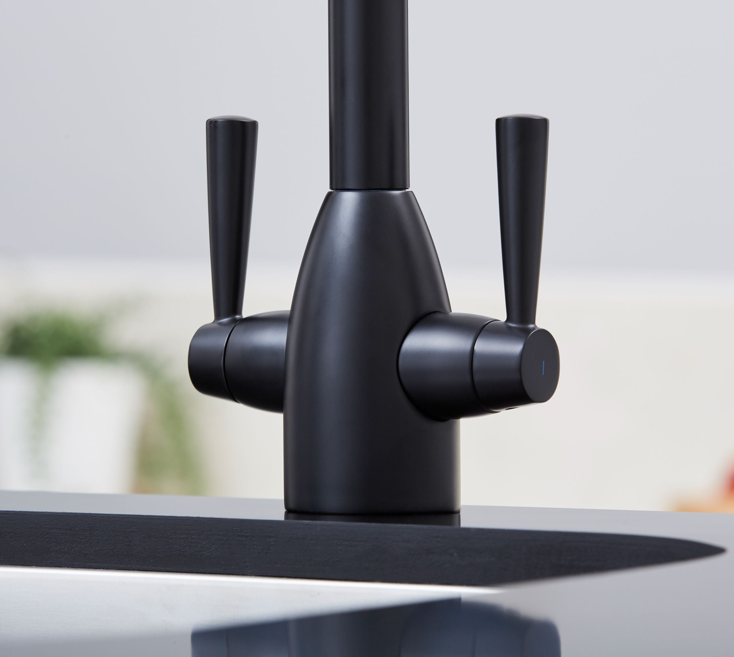 Richmond Twin Lever Mono Bloc Tap - Matt Black