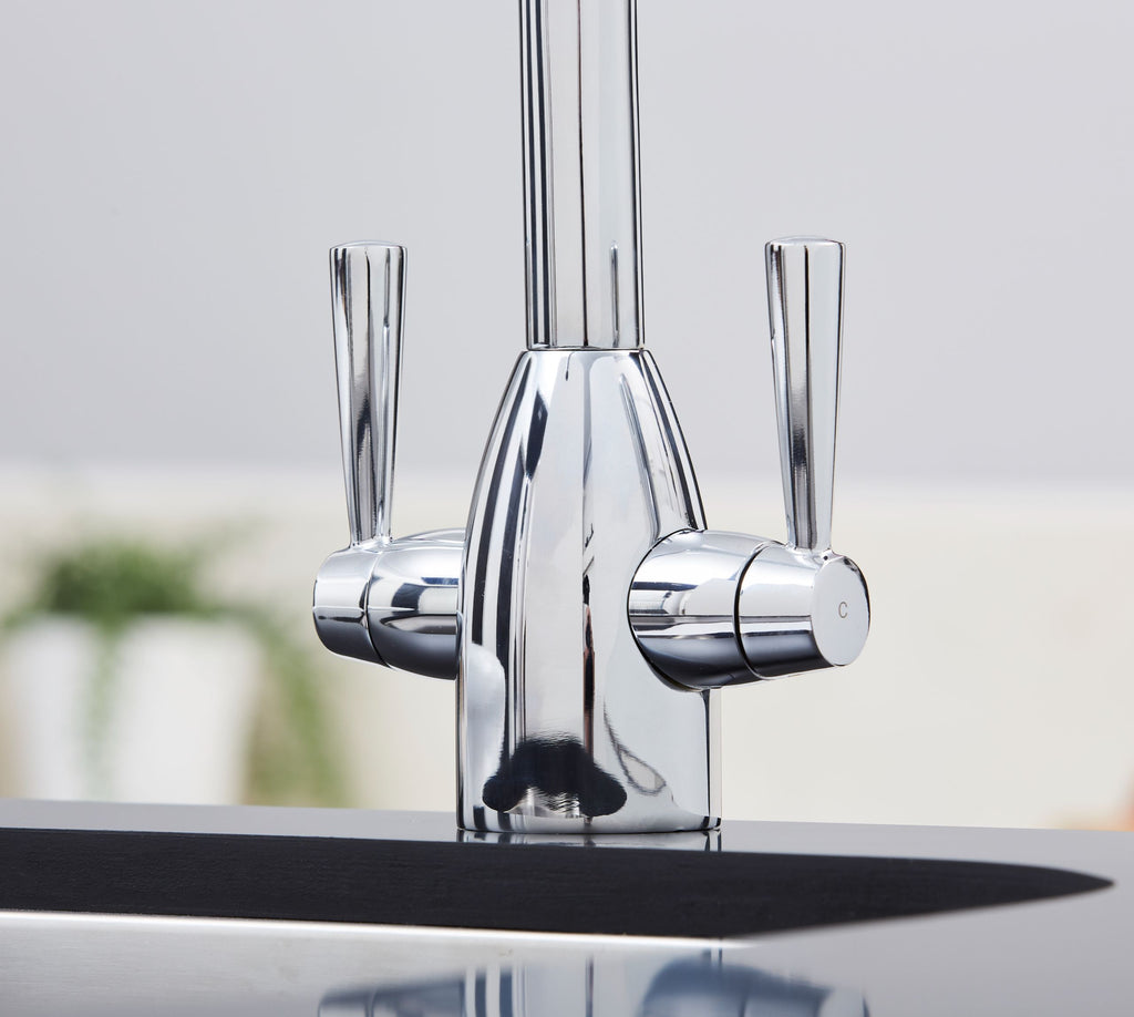 Richmond Twin Lever Mono Bloc Tap - Chrome