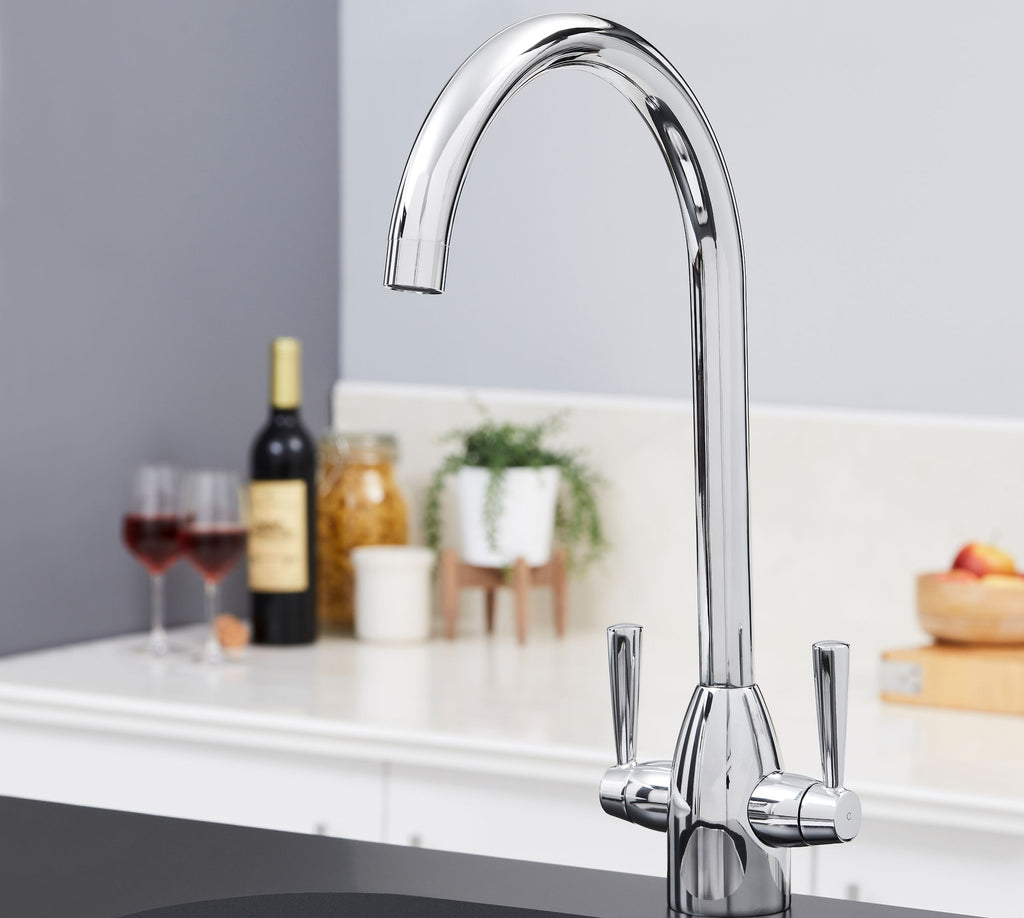 Richmond Twin Lever Mono Bloc Tap - Chrome