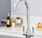 Richmond Twin Lever Mono Bloc Tap - Chrome