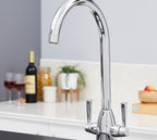 Richmond Twin Lever Mono Bloc Tap - Chrome