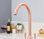 Richmond Twin Lever Mono Bloc Tap - Copper