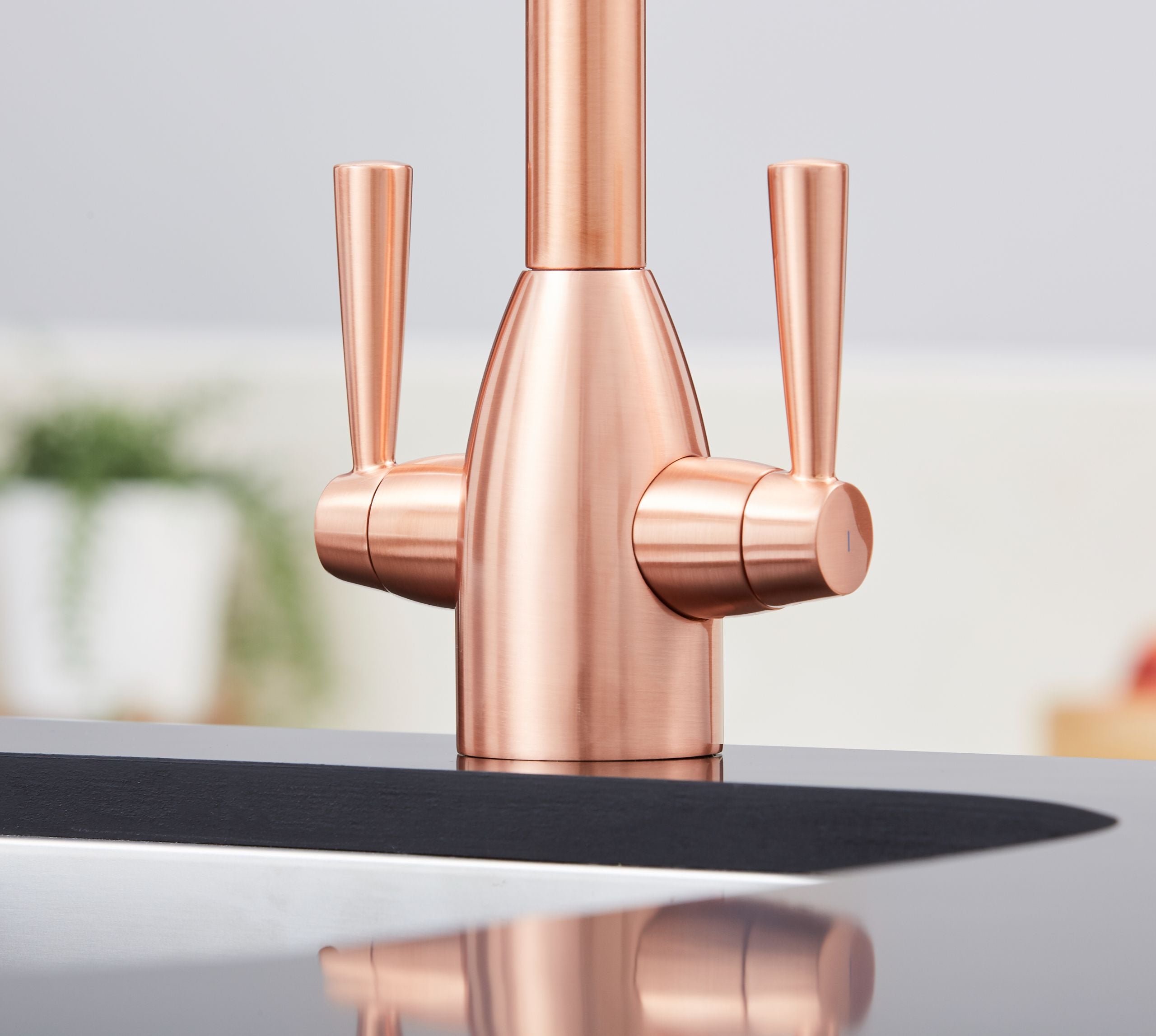 Richmond Twin Lever Mono Bloc Tap - Copper
