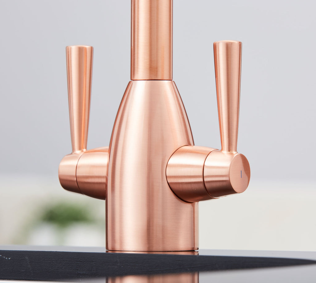Richmond Twin Lever Mono Bloc Tap - Copper