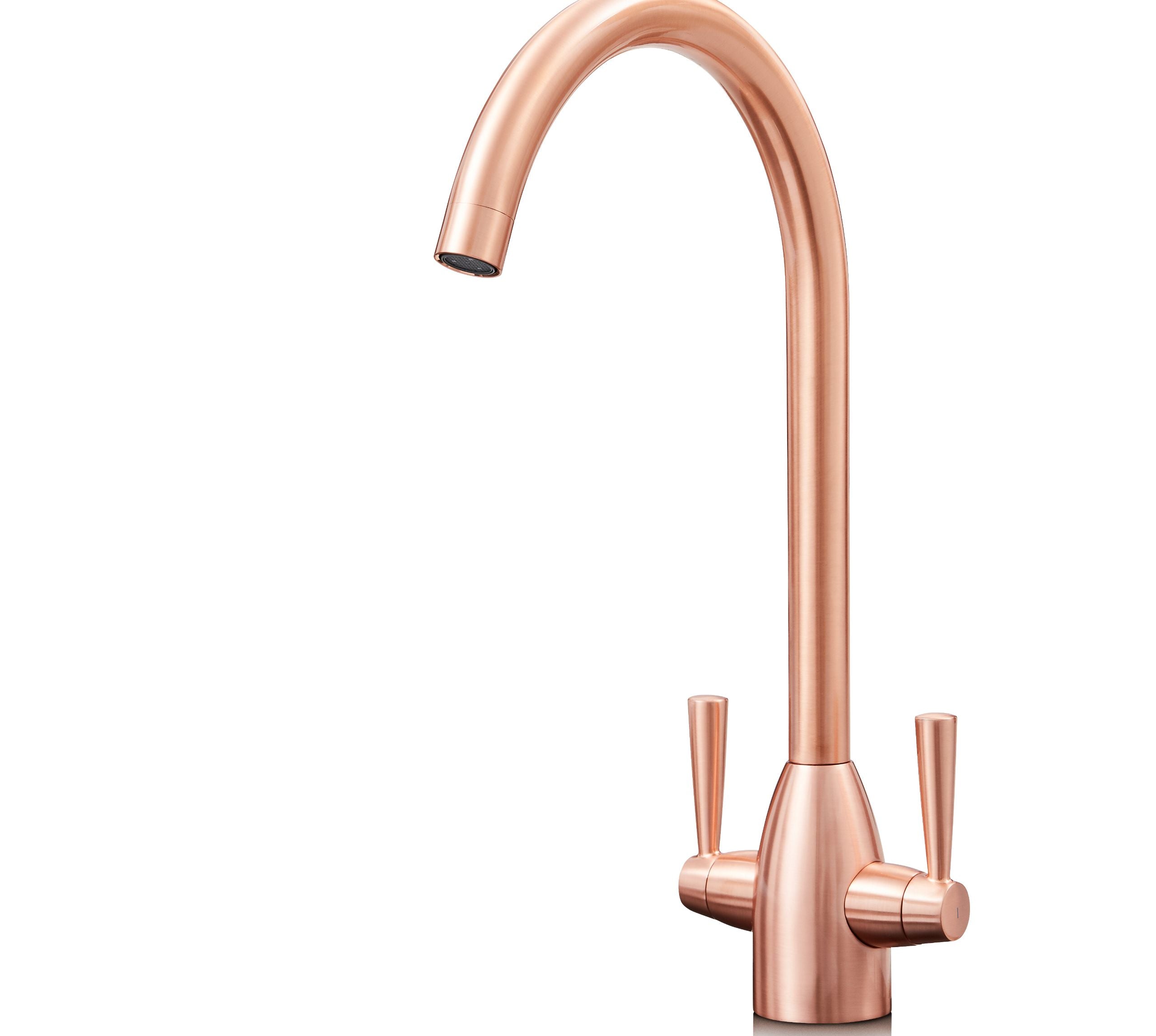Richmond Twin Lever Mono Bloc Tap - Copper