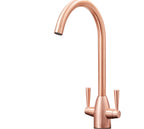 Richmond Twin Lever Mono Bloc Tap - Copper