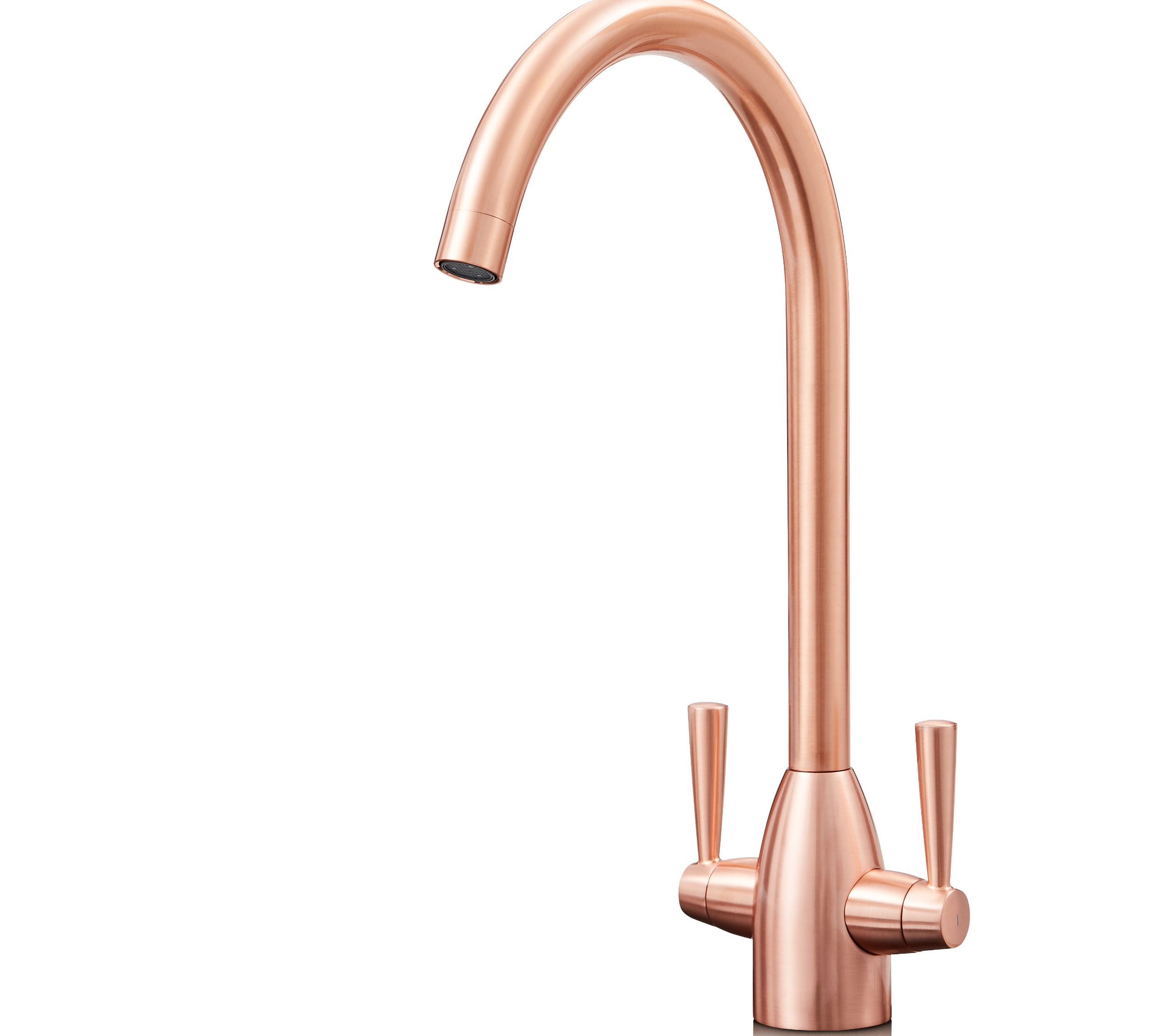 Richmond Twin Lever Mono Bloc Tap - Copper