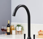 Richmond Twin Lever Mono Bloc Tap - Matt Black