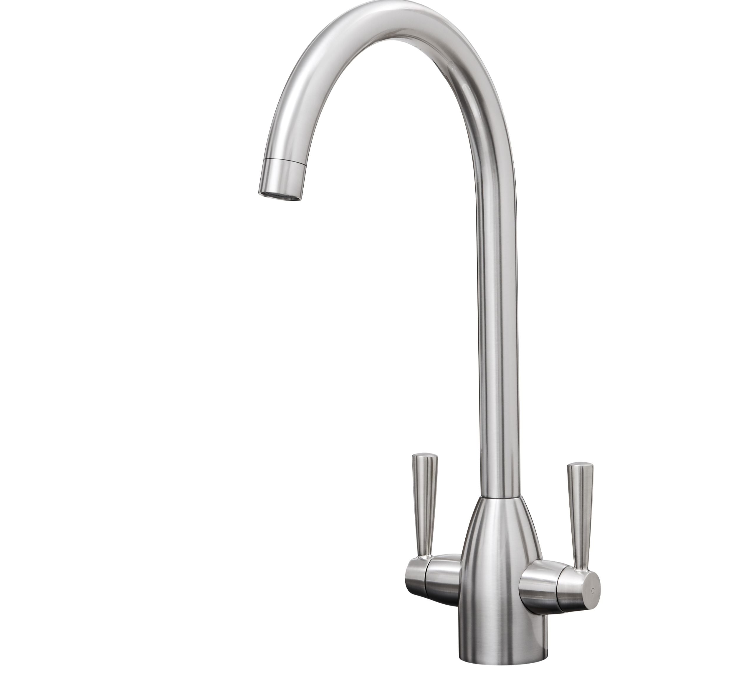 Richmond Twin Lever Mono Bloc Tap - Brushed Nickel