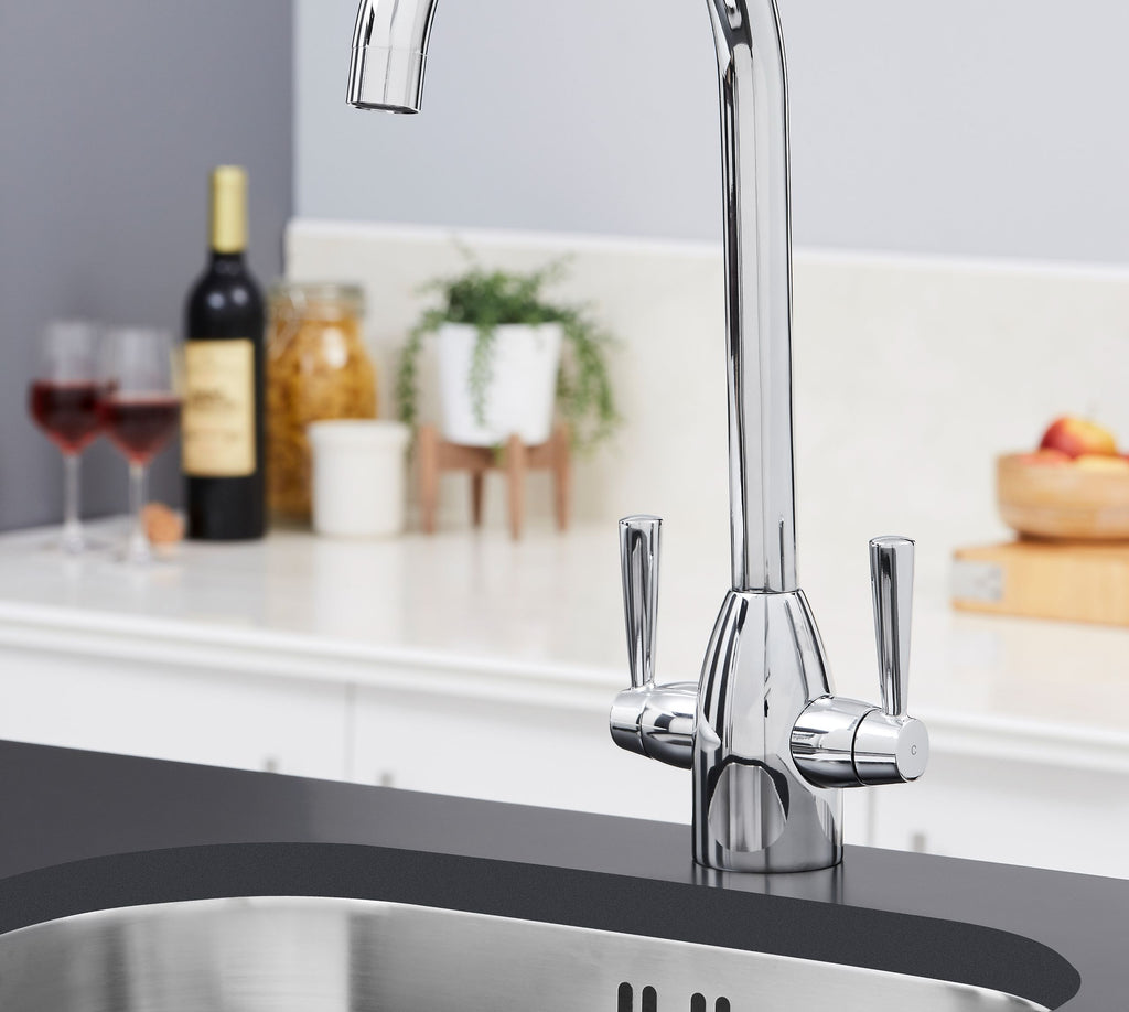 Richmond Twin Lever Mono Bloc Tap - Chrome