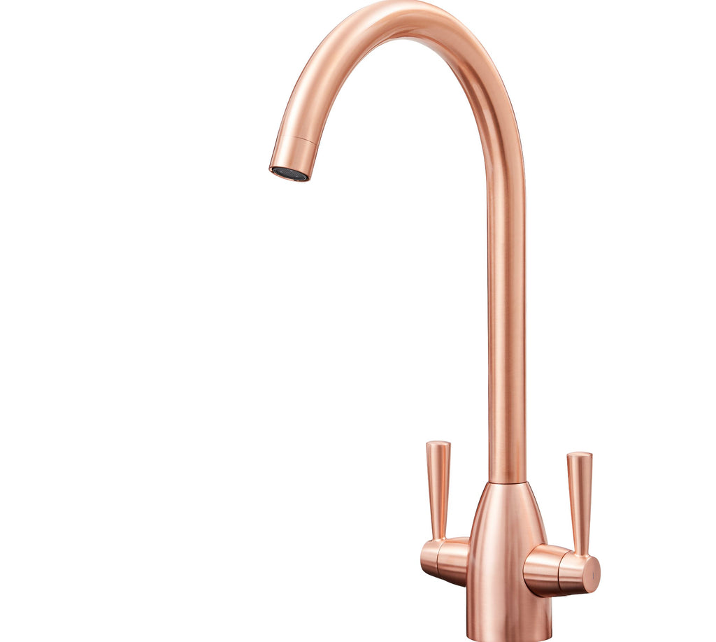 Richmond Twin Lever Mono Bloc Tap - Copper