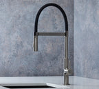 Malham Flexi Pull Down, Dual lever tap
- Brushed Nickel