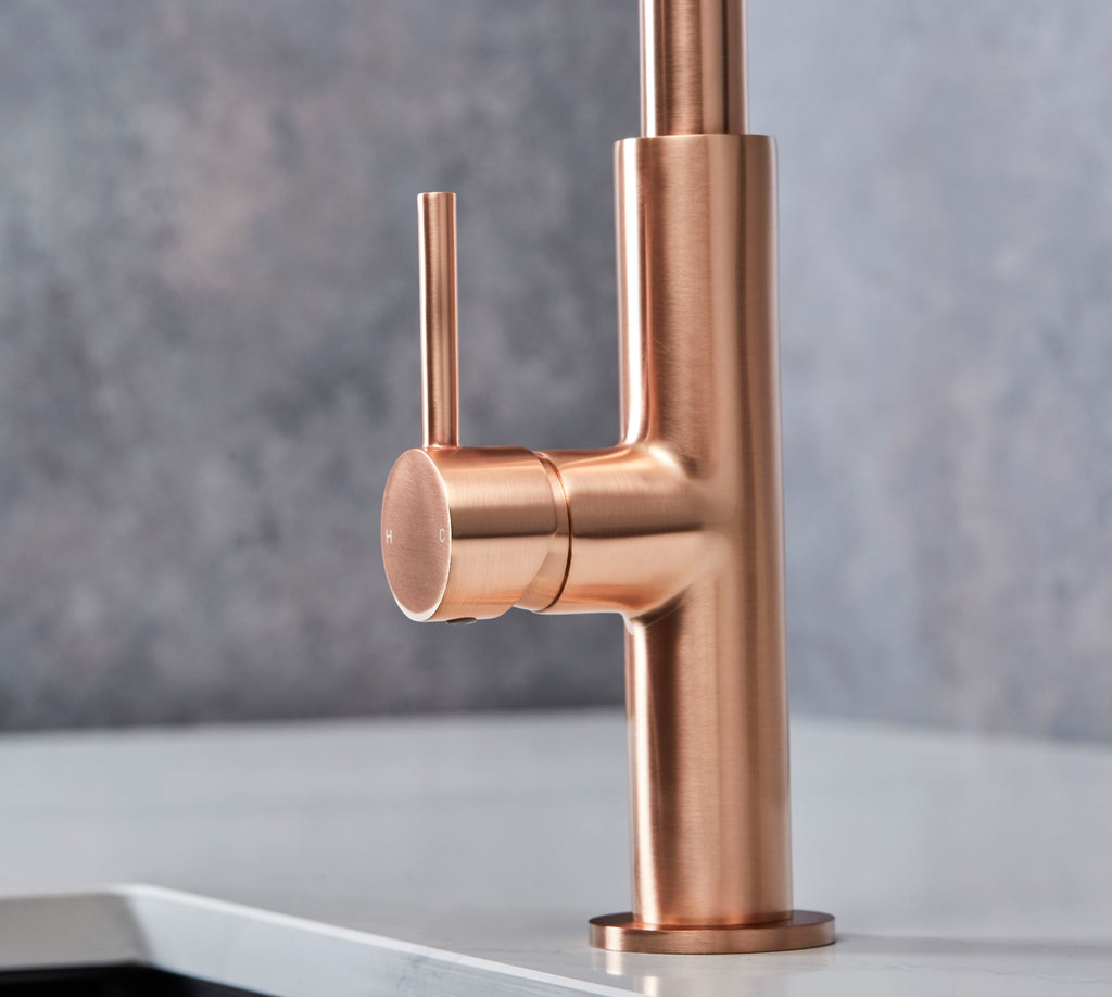 Malham Flexi Pull Down, Dual lever tap
- Rose Gold