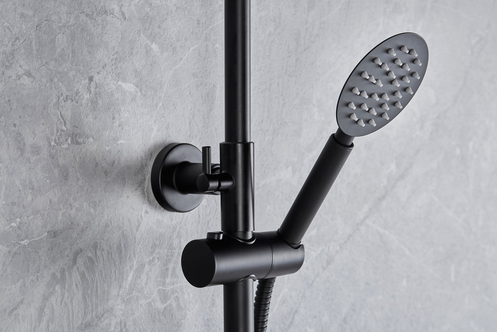 Round Shower Valve and full Kit - Vernet WRAS approved valve Matt Black