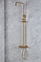 Round Shower Valve and full kit - Vernet WRAS approved Valve - Brushed Brass