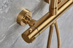 Round Shower Valve and full kit - Vernet WRAS approved Valve - Brushed Brass