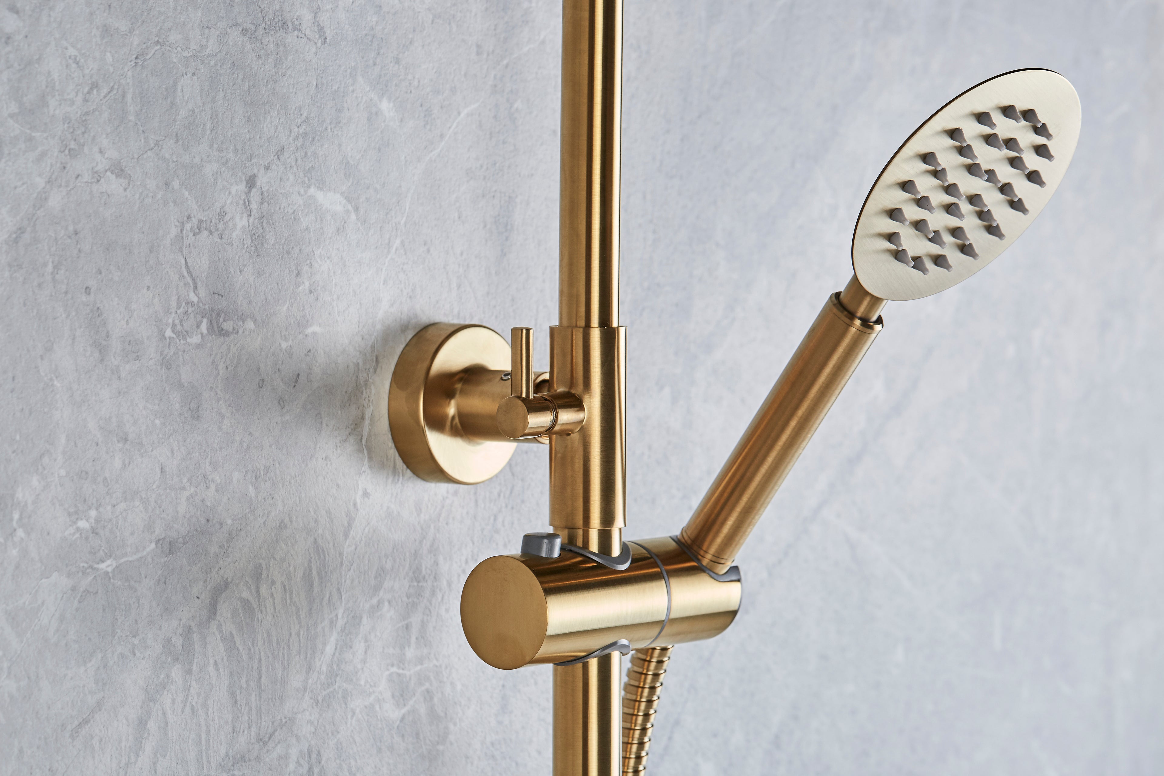 Round Shower Valve and full kit - Vernet WRAS approved Valve - Brushed Brass