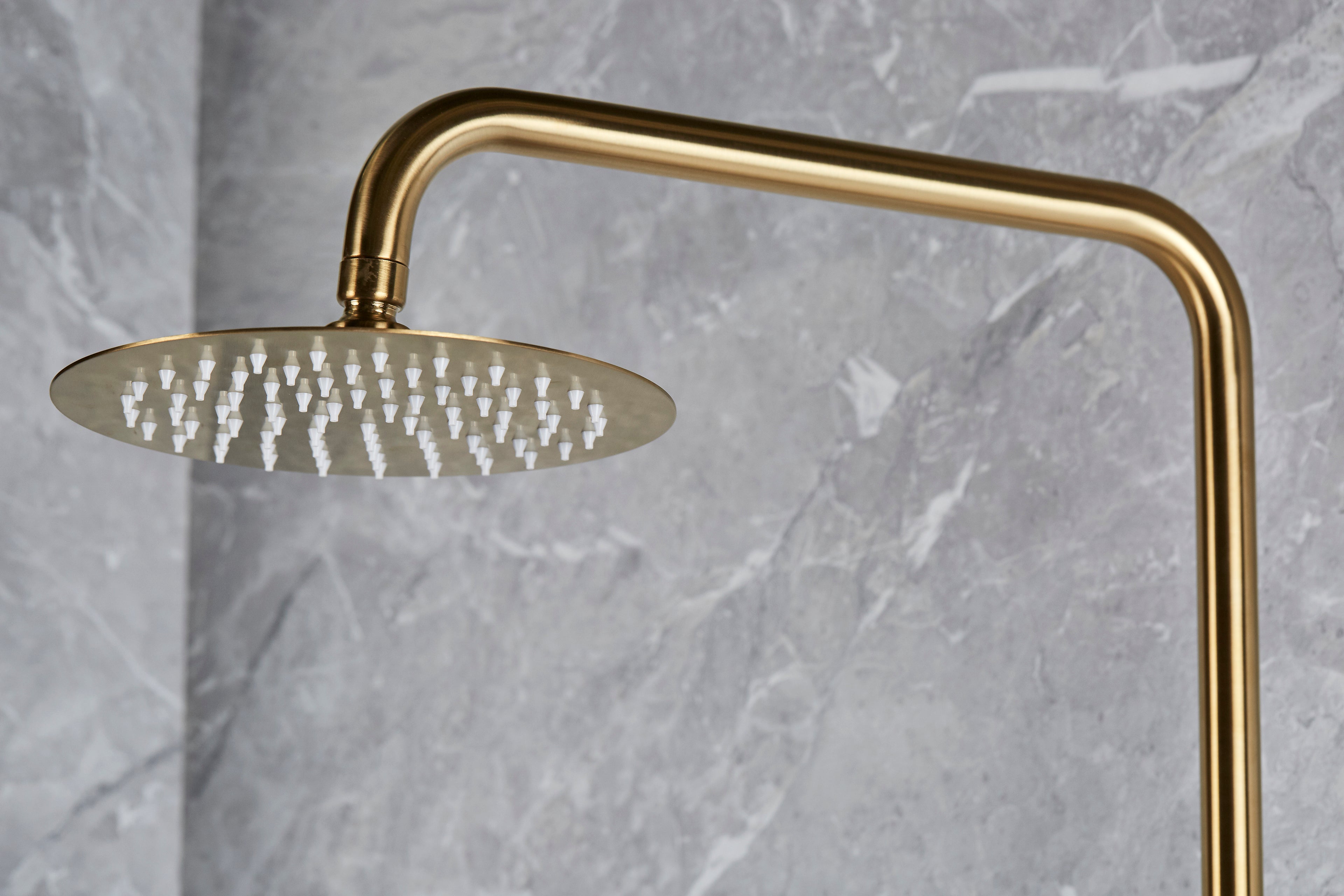 Round Shower Valve and full kit - Vernet WRAS approved Valve - Brushed Brass