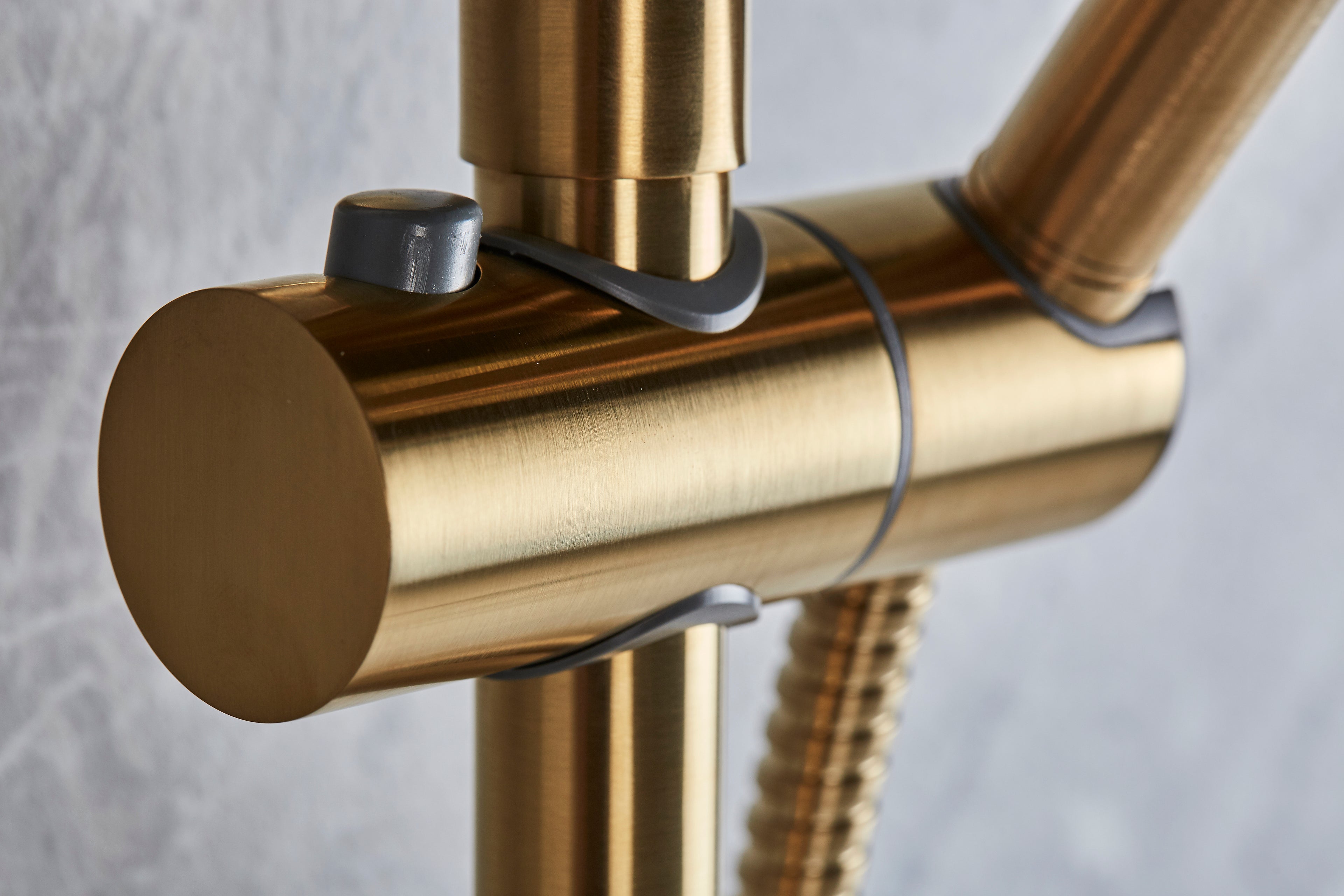 Round Shower Valve and full kit - Vernet WRAS approved Valve - Brushed Brass