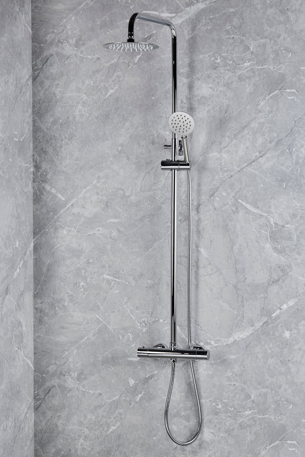 Round Shower Valve and full kit - Vernet WRAS approved Valve - Chrome