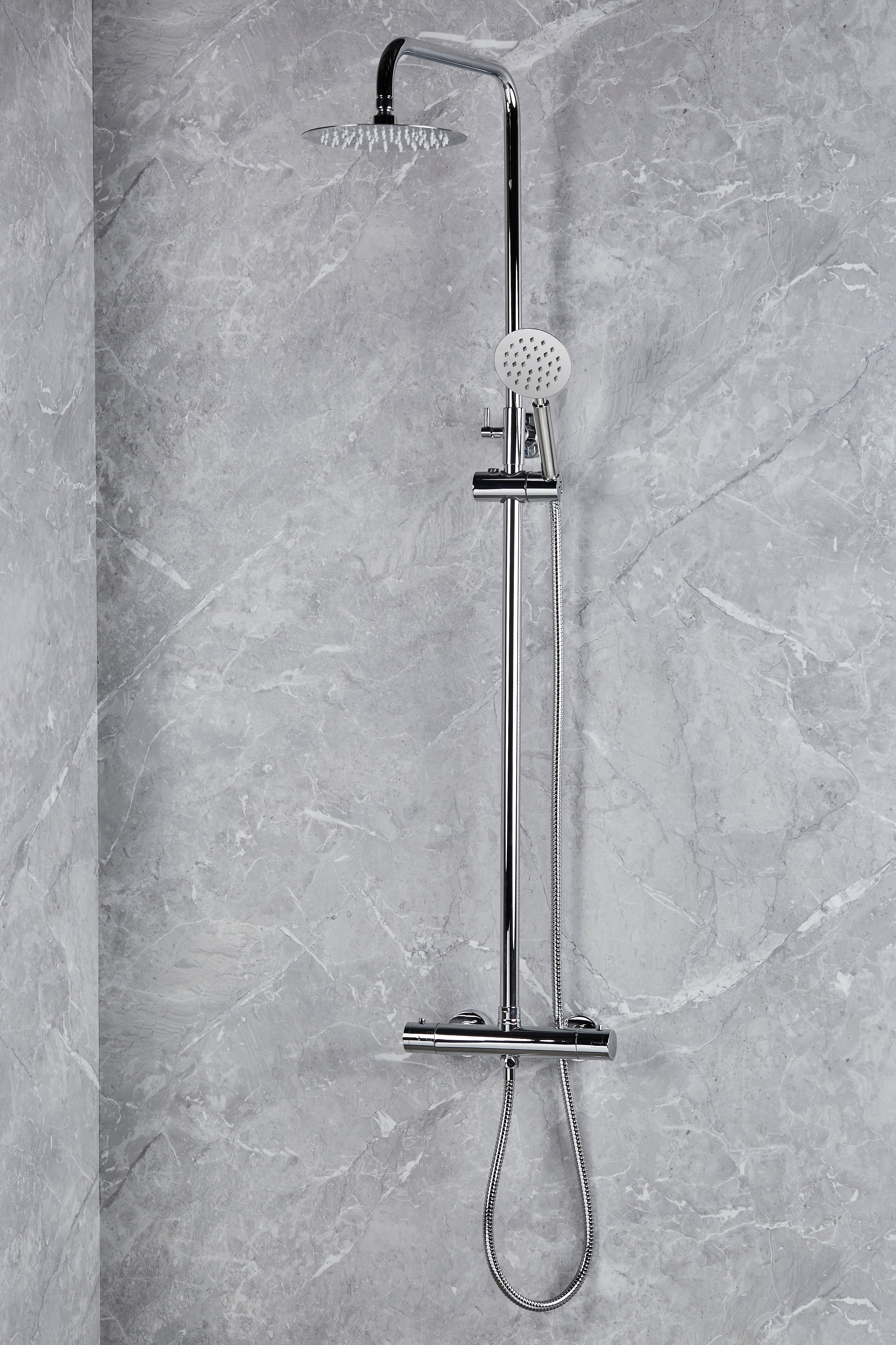 Round Shower Valve and full kit - Vernet WRAS approved Valve - Chrome