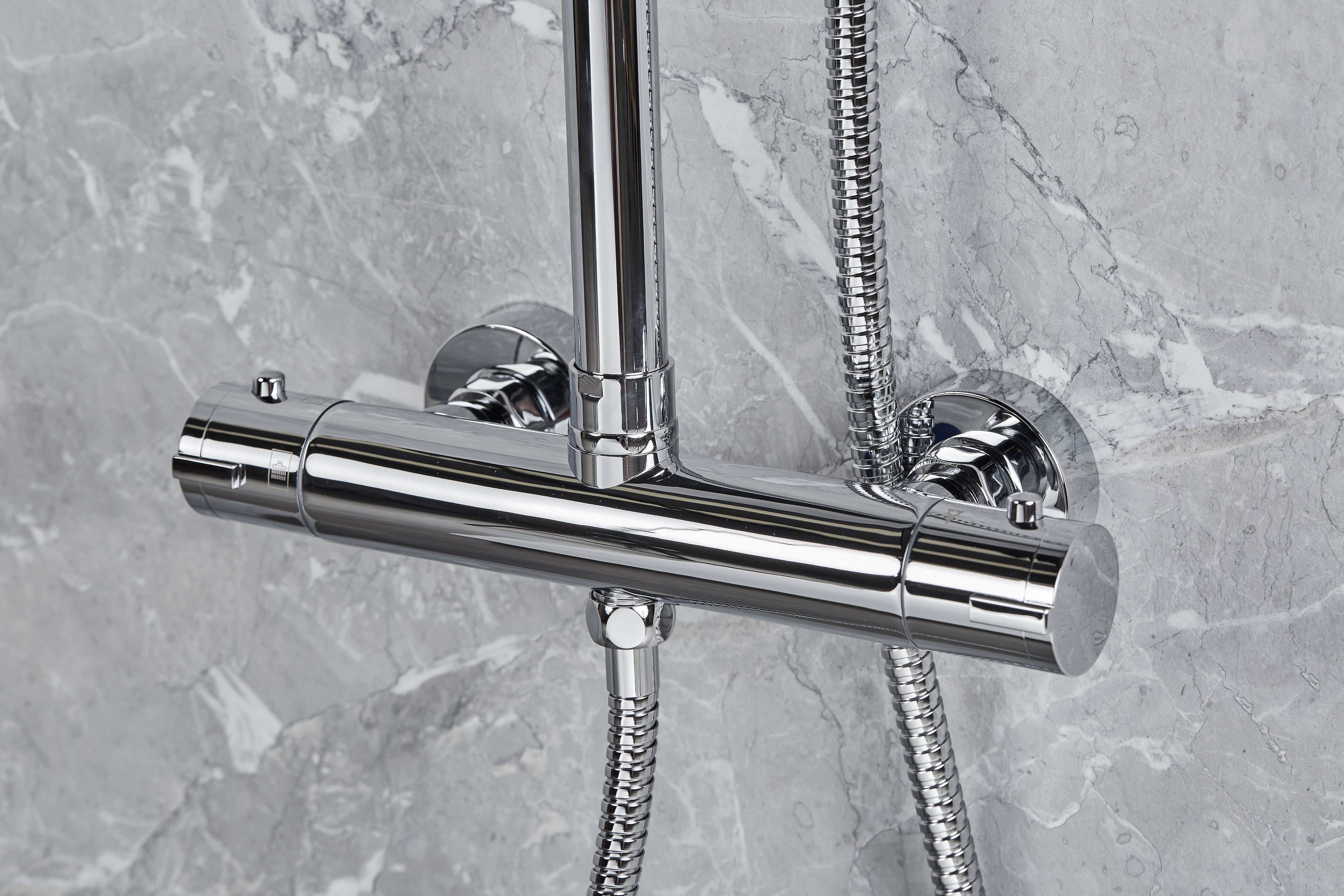 Round Shower Valve and full kit - Vernet WRAS approved Valve - Chrome