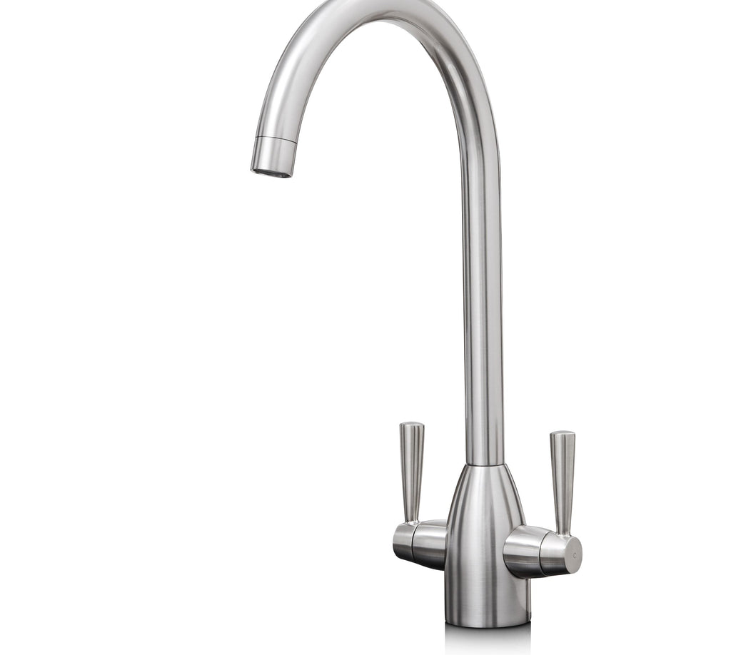 Richmond Twin Lever Mono Bloc Tap - Brushed Nickel
