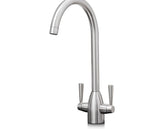Richmond Twin Lever Mono Bloc Tap - Brushed Nickel
