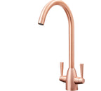 Richmond Twin Lever Mono Bloc Tap - Copper