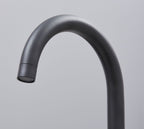 Shannon Twin Lever Swan Neck Mono Bloc Tap - Matt Black