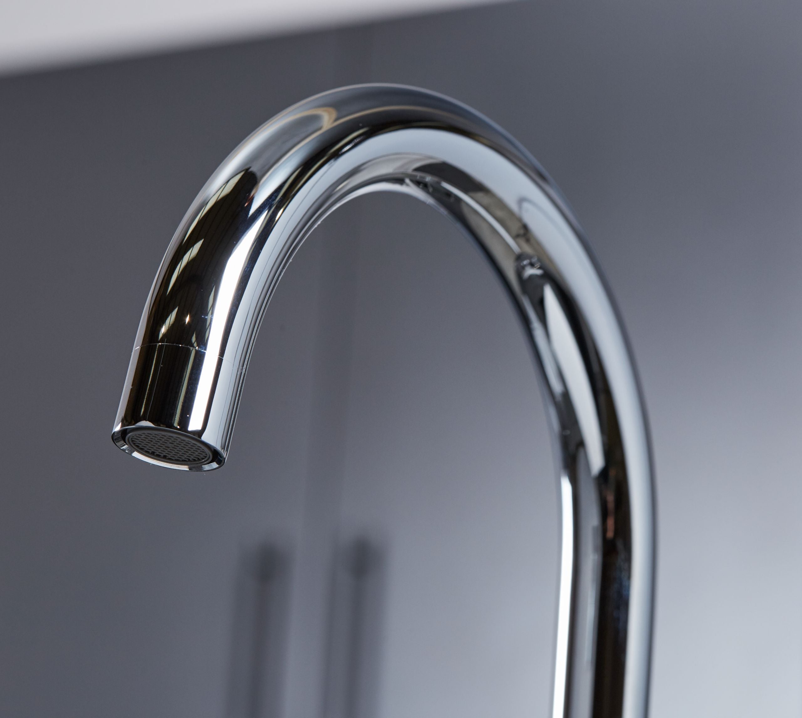 Shannon Twin Lever Swan Neck Mono Bloc tap - Chrome