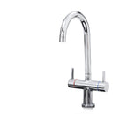 Shannon Twin Lever Swan Neck Mono Bloc tap - Chrome