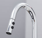 Shannon - Pull Out Twin Handle Swan Neck Mono Bloc Tap - Chrome
