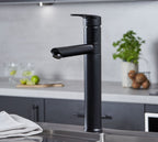 Aysgarth - Mono Bloc Single Tpo Lever , Round Body Tap - Matt Black